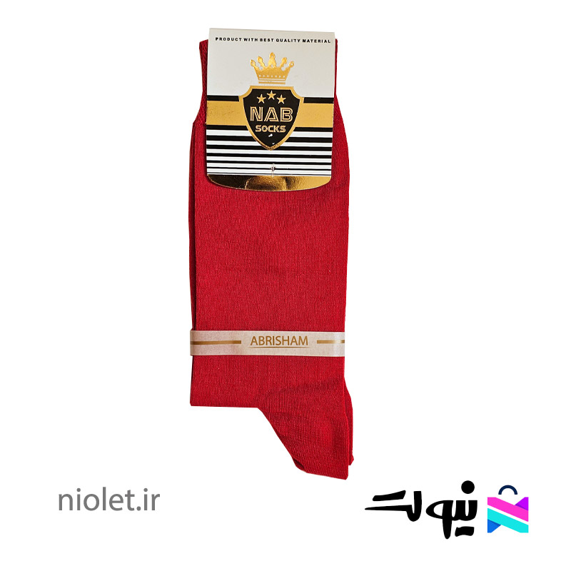 جوراب-ساق-بلند-قرمز جوراب ساق بلند پاییزه ورزشی قرمز