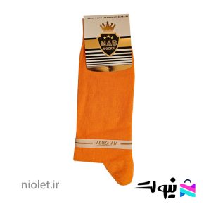 جوراب ورزشی ساق بلند نارنجی